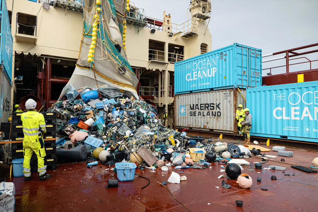 Rifiuti recuperati dal mare - ©The Ocean Cleanup